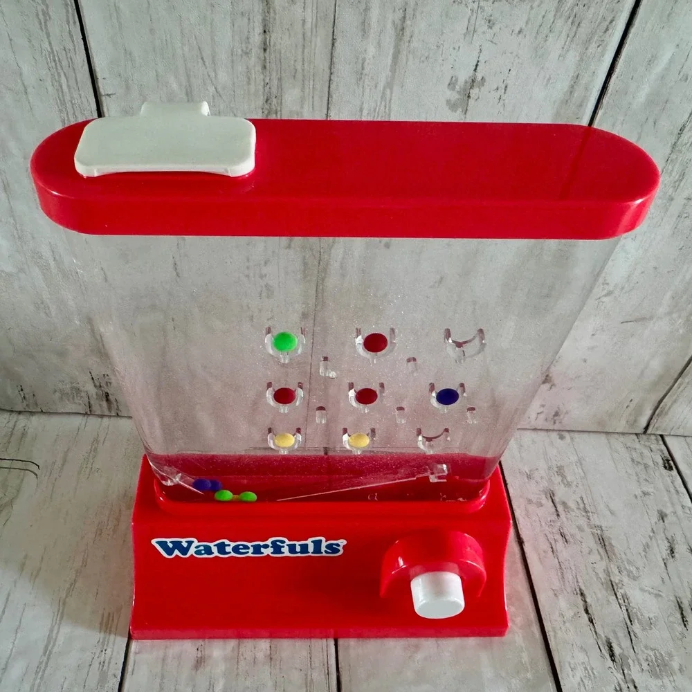 Waterfuls Wonderful Water Push Luck Skill Game Red Tic Tac Toe Sensory Fidget